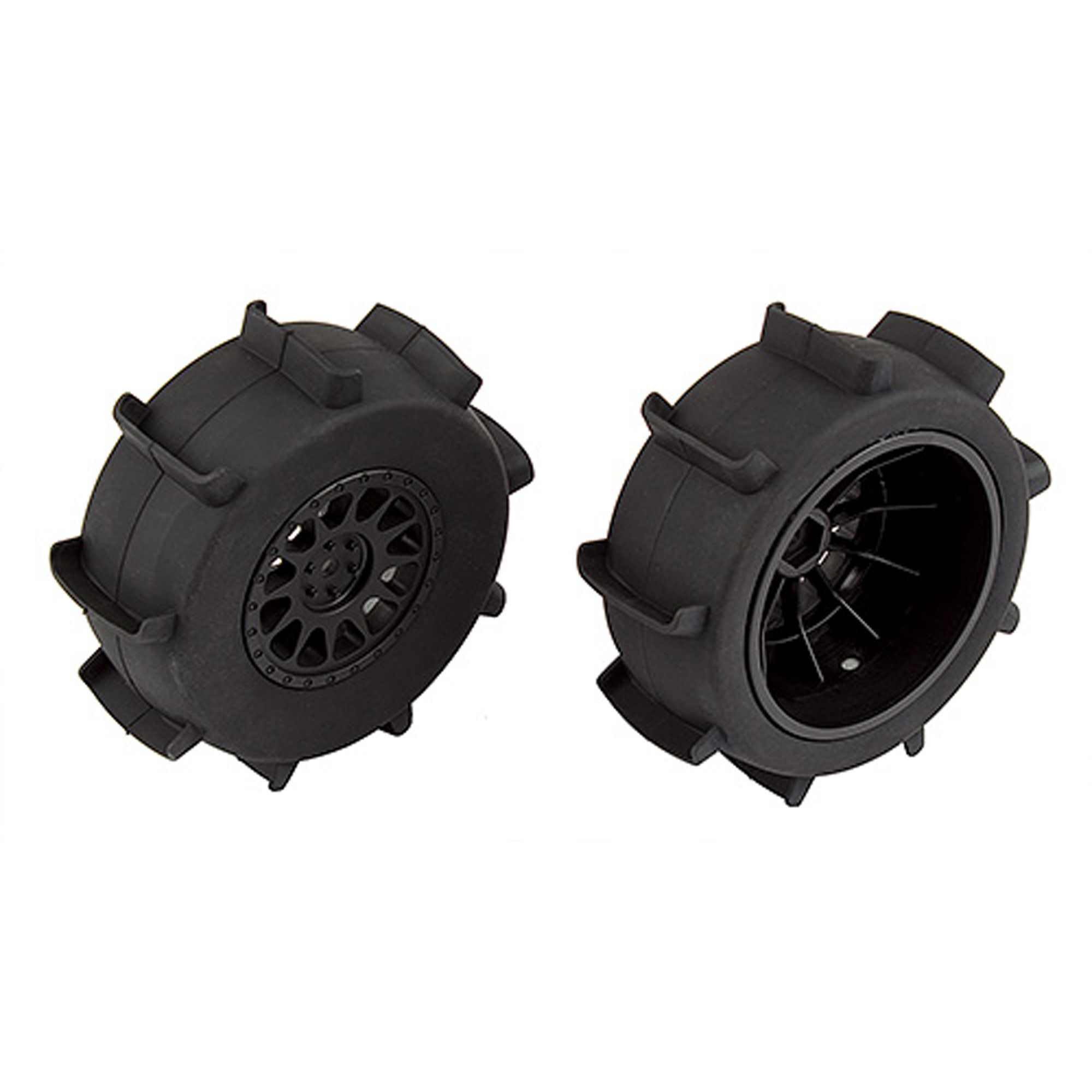 Team Associated 1/10 Sand Paddle Rear Pre-Mounted Tires with Method Wheels