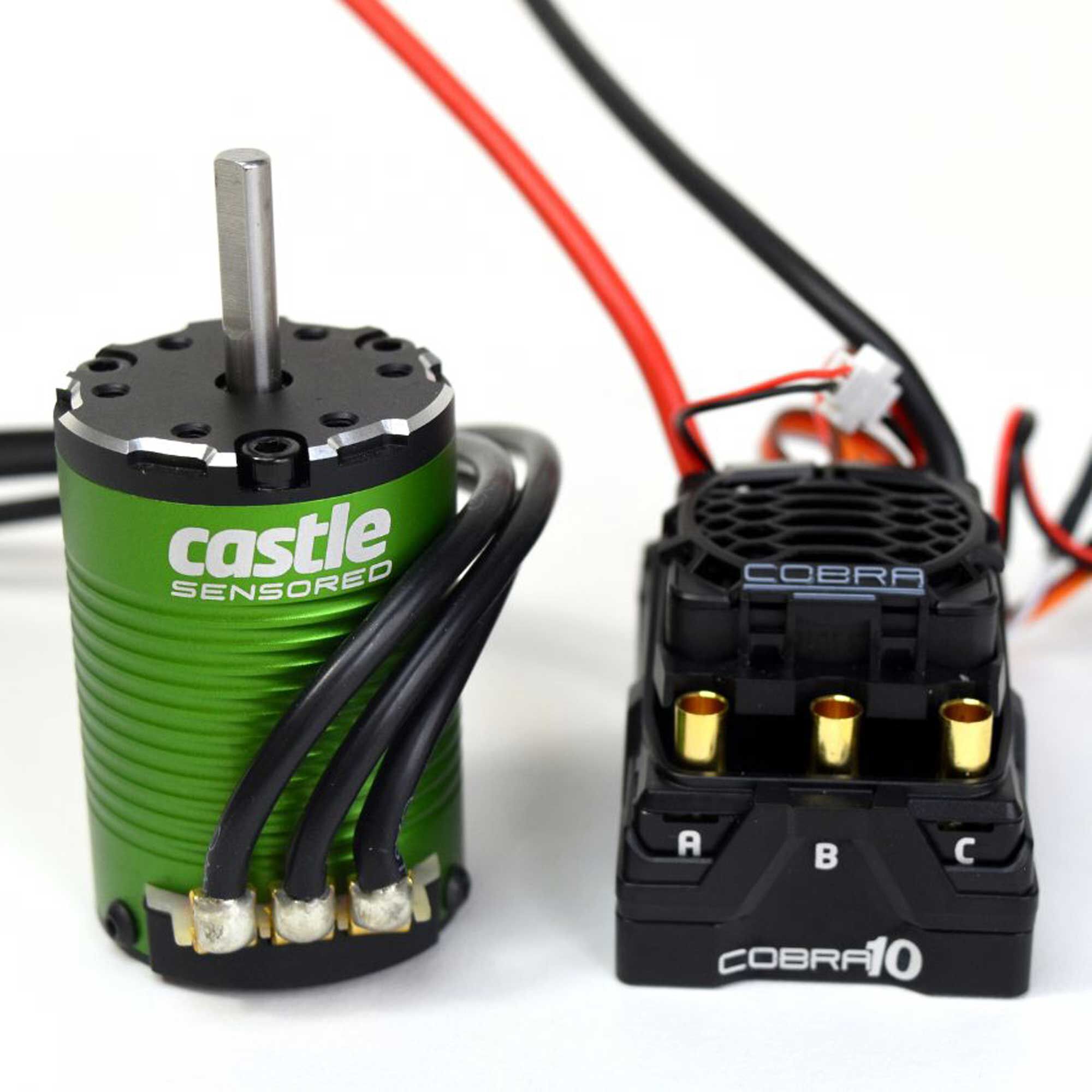 Castle Creations Cobra 10 Electronic Speed Control & 1410-3800KV Sensored Motor Combo