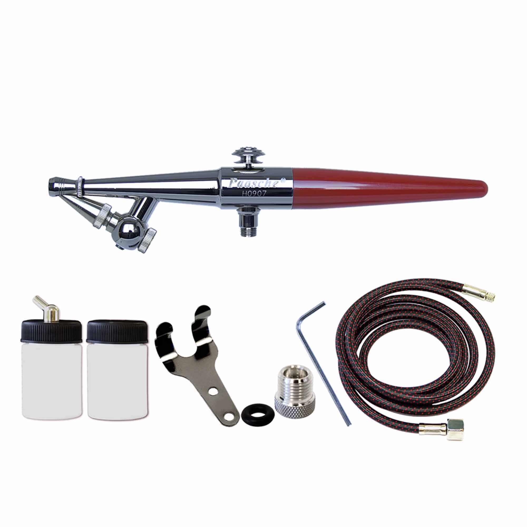 Paasche Airbrush Company H-1AS Single Action Siphon Feed Airbrush Set & Adapter