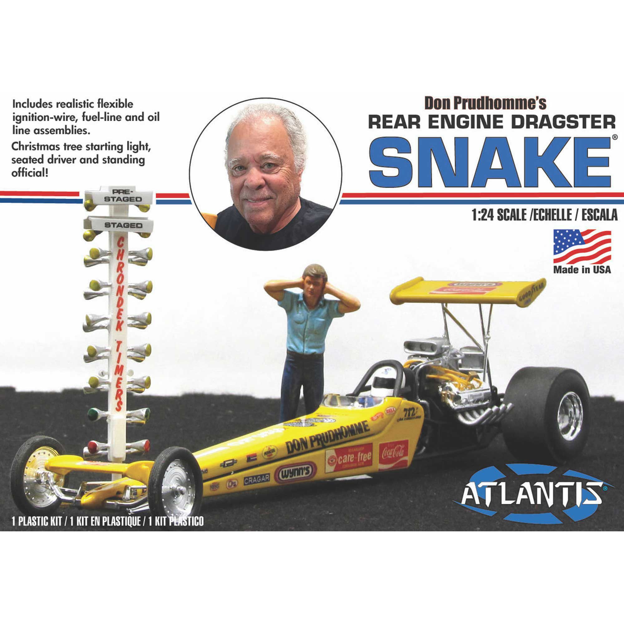 ATLANTIS TOY & HOBBY INC. 1/24 Don Prudhomme's "Snake" Rear Engine Dragster Model Kit