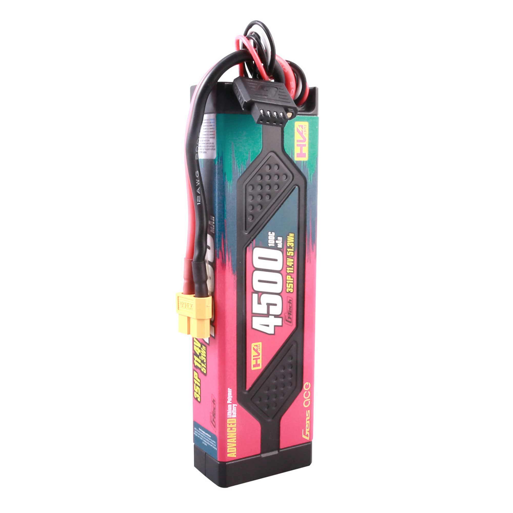 Gens ace 11.4V 4500mAh 3S 100C G-Tech Smart Advanced Hardcase LiHV Battery: EC5