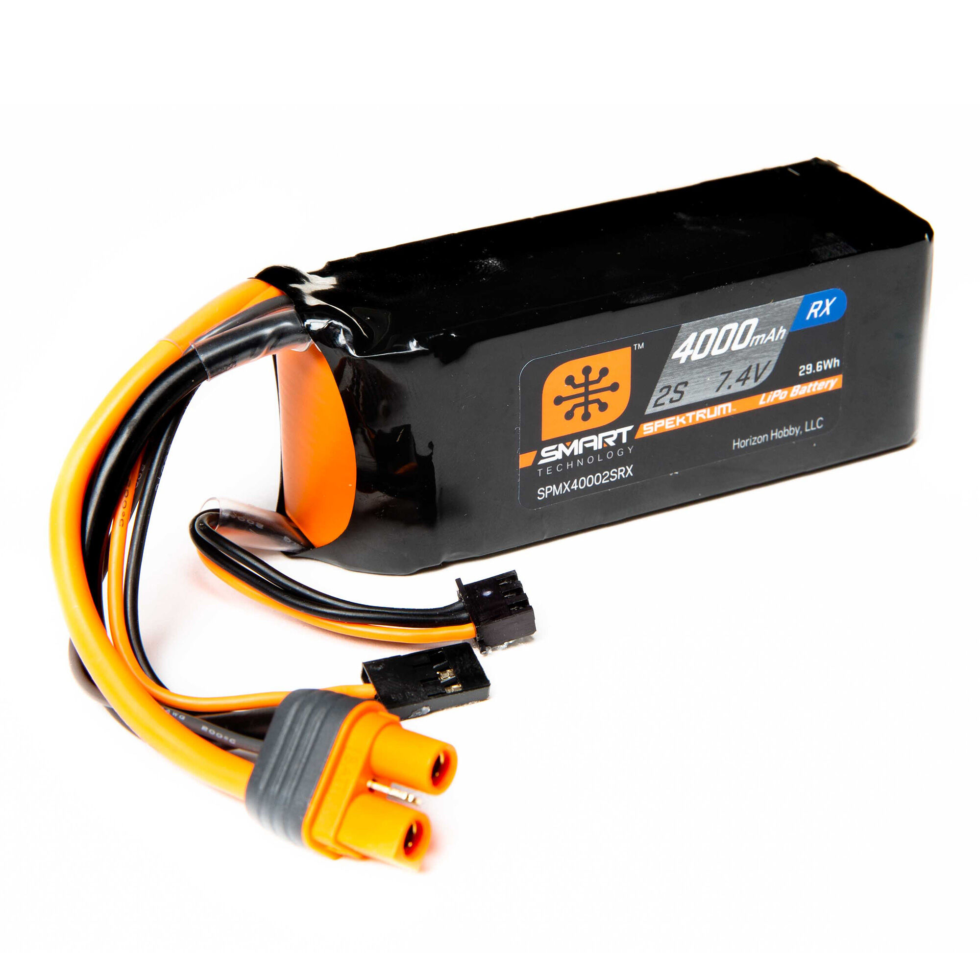 Spektrum Accessories 7.4V 4000mAh 2S 15C Smart LiPo Receiver Battery: Universal Receiver