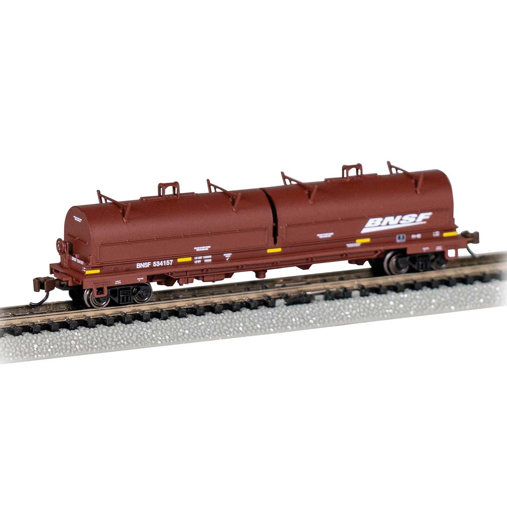 Bachmann Industries N 55' Steel Coil Car w/ Coil Load & Rounded Hood - BNSF #534157