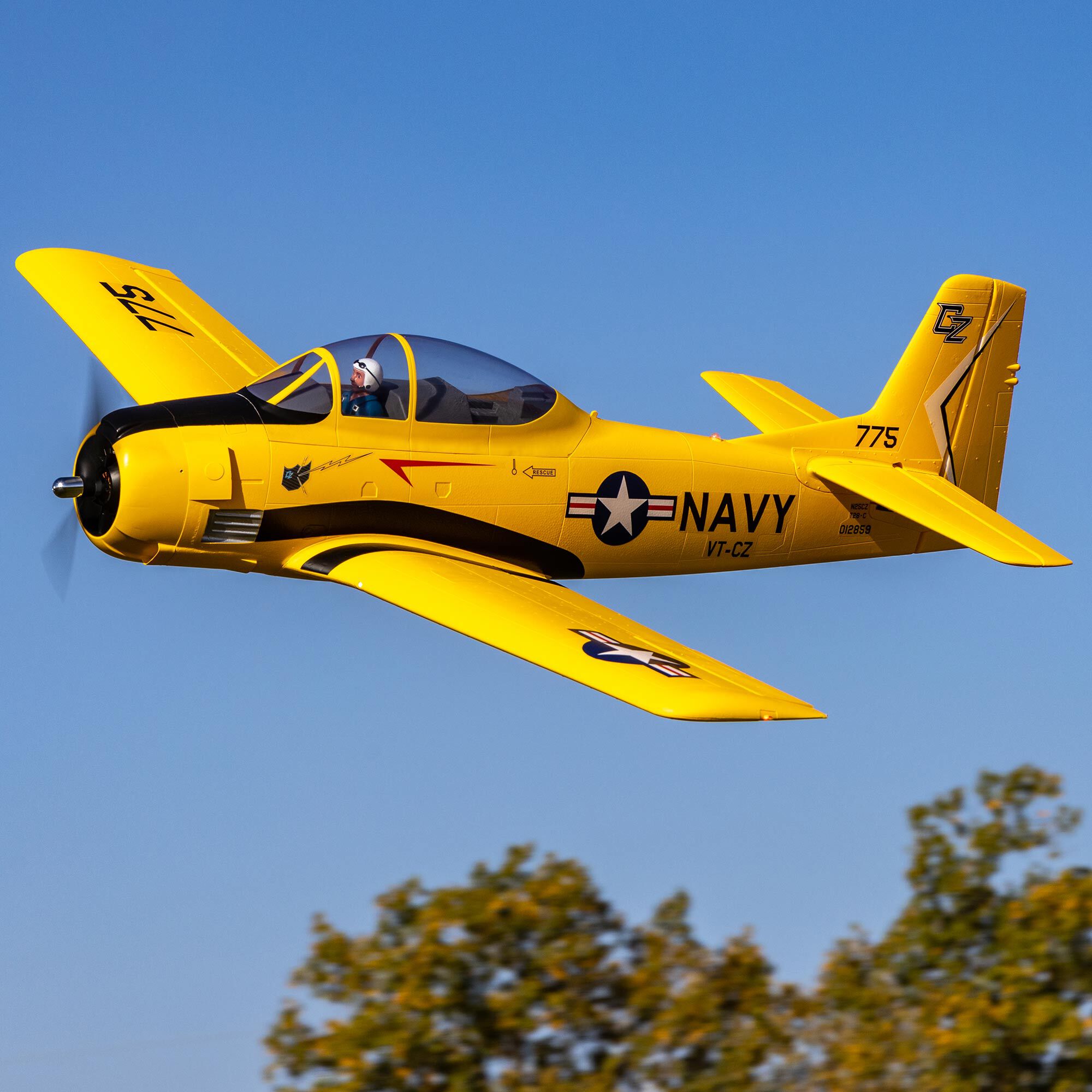 E-flite Carbon-Z T-28 Trojan 2.0m BNF Basic with AS3X and SAFE Select
