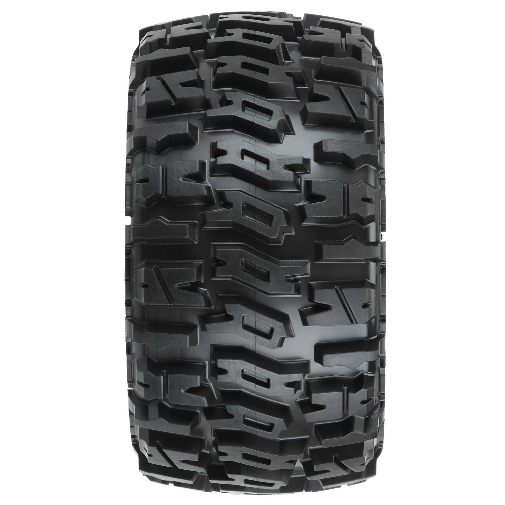Pro-Line Racing 1/10 Trencher LP F/R 2.8" MT Tires Mounted 12mm/14mm Black Raid (2)