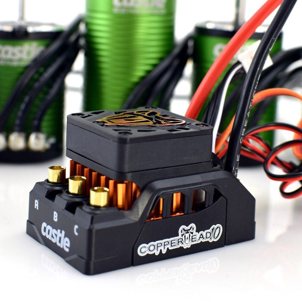 Castle Creations COPPERHEAD 10 Sensored ESC & 1415-2400Kv Motor Combo
