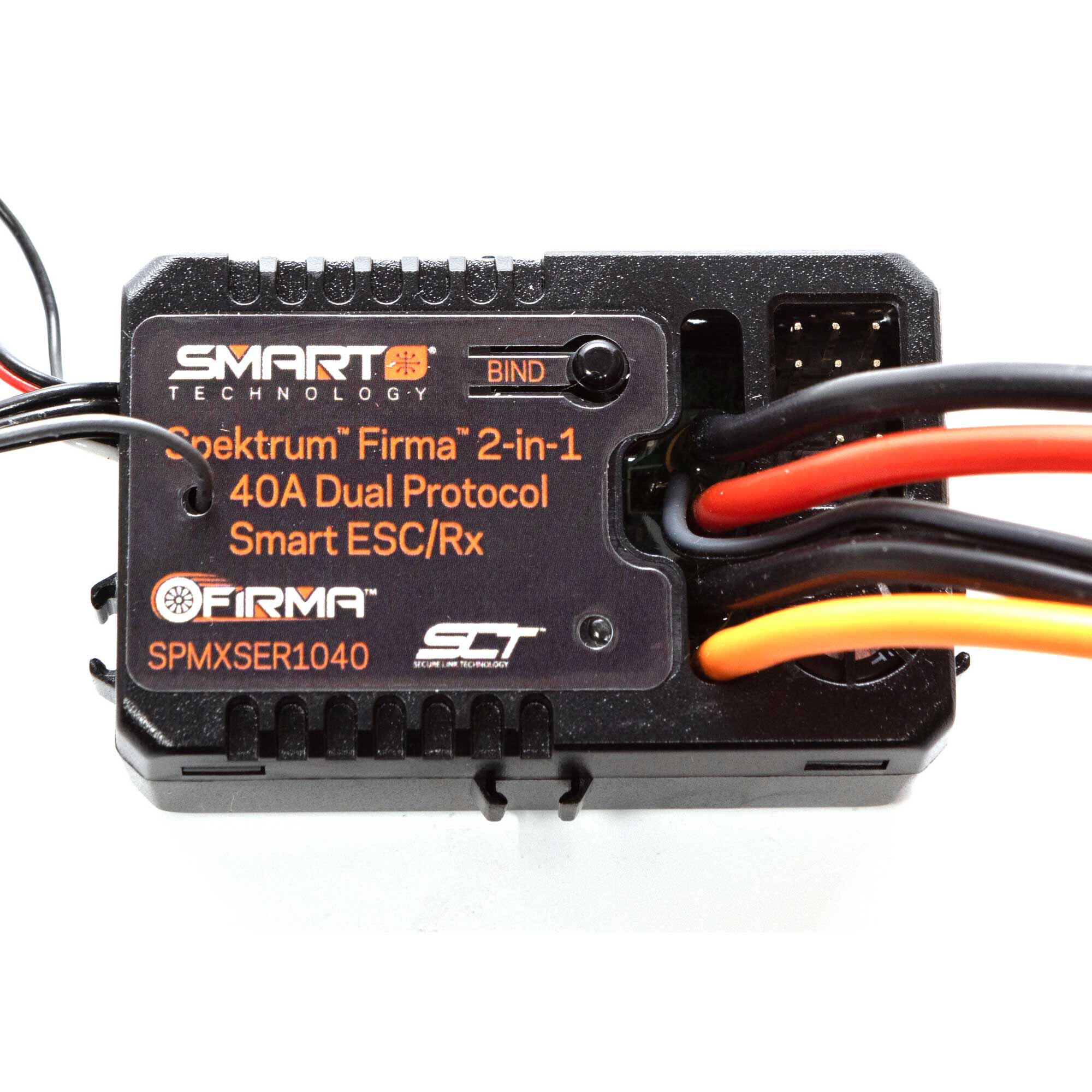 Spektrum Accessories Firma 40A Smart Dual Protocol 2-in-1 ESC and Receiver