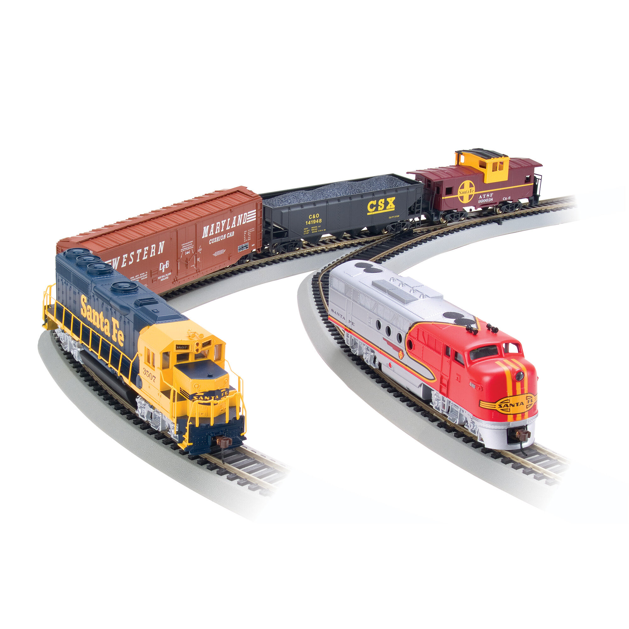 Bachmann Industries HO Scale Digital Commander Deluxe Train Set with DCC