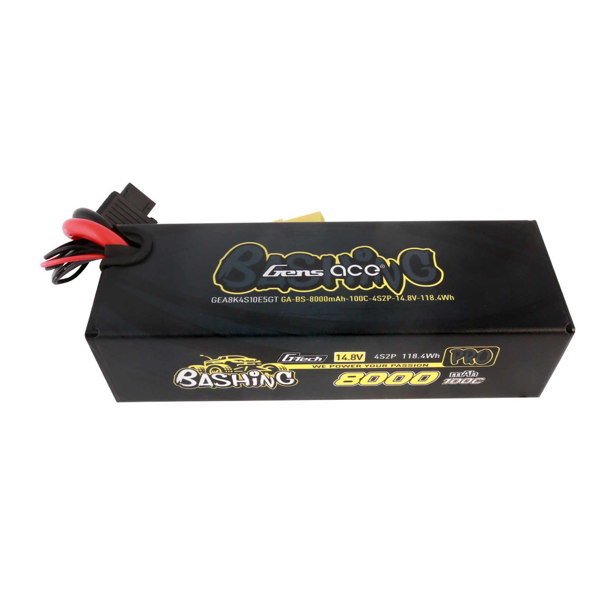 Gens ace 14.8V 8000mAh 4S 10C G-Tech Smart Bashing Hardcase Lipo Battery: EC5