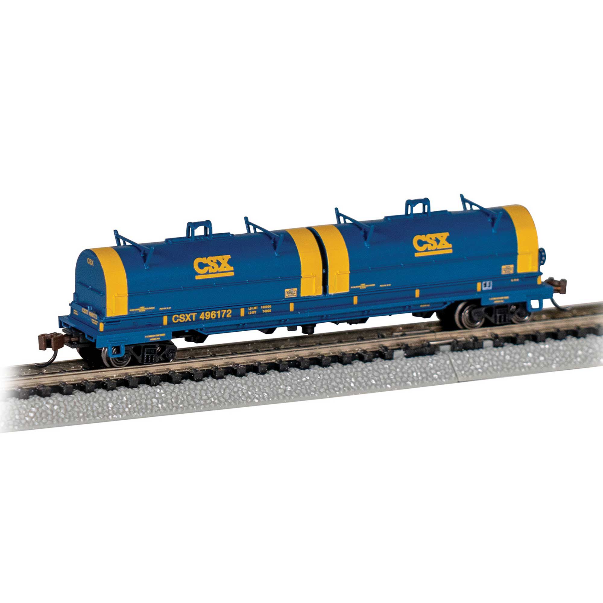 Bachmann Industries N 55' Steel Coil Car w/ Coil Load & Rounded Hood - CSX® #496172