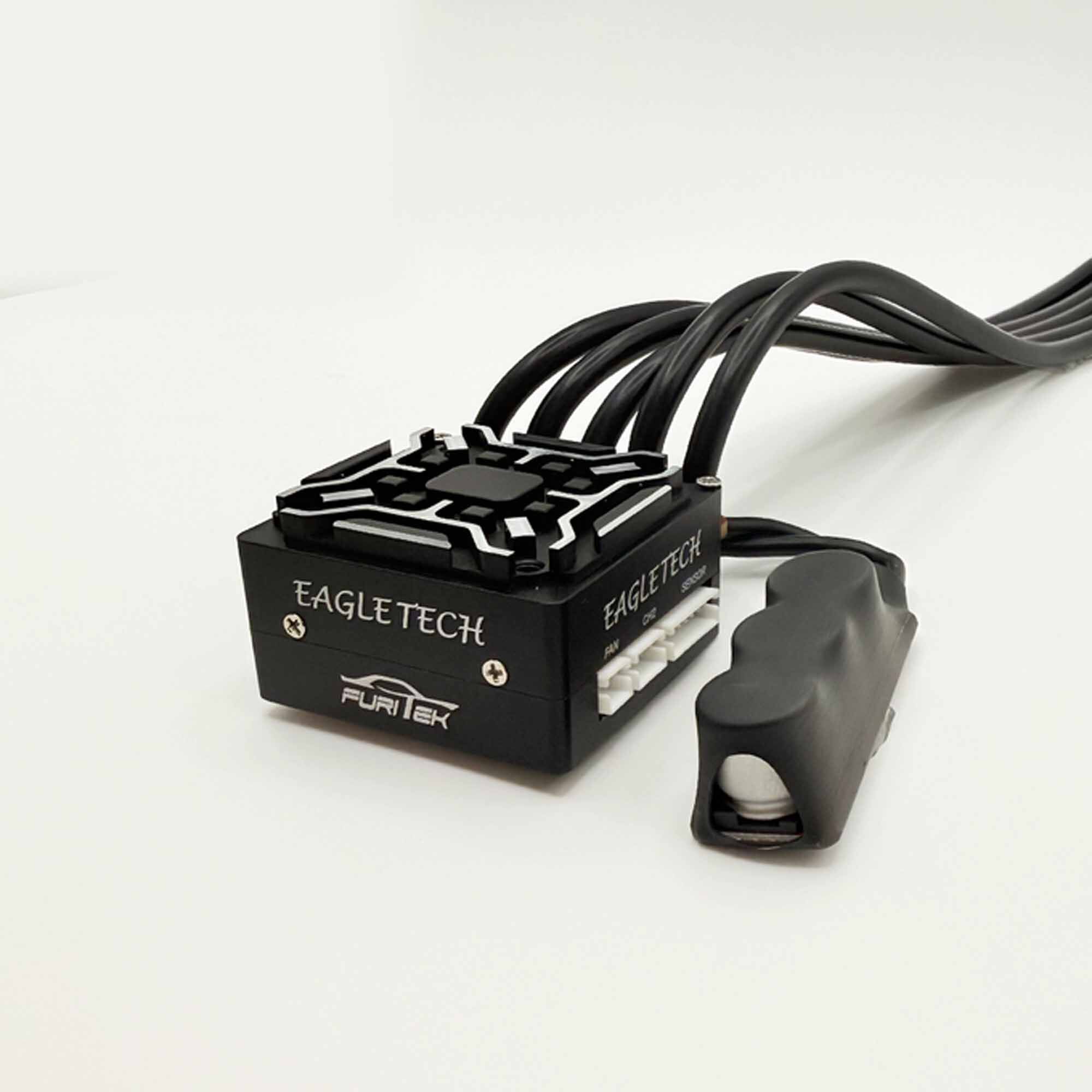 Furitek Furitek EagleTech 160A 1/10 Sensored Brushless ESC w/ Fan – For Drift & Racing – Black Edition