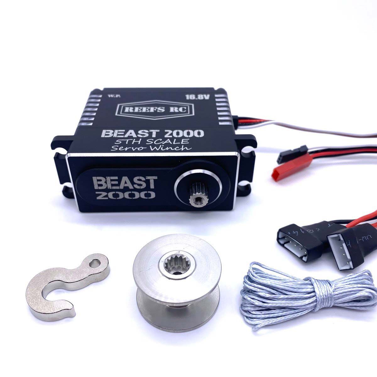 REEFS RC Beast 2000 1/5 Scale Digital Metal Gear Waterproof Winch Servo