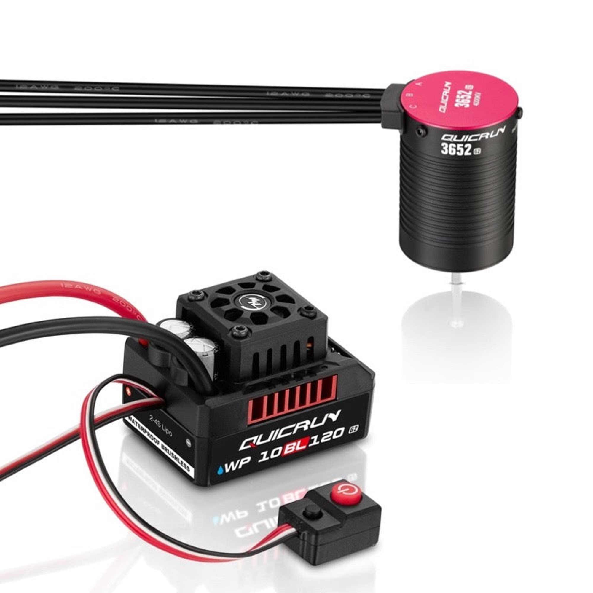 HOBBYWING QUICRUN 10BL120 G2 Brushless ESC / 3652SL G2 5400KV Motor Combo