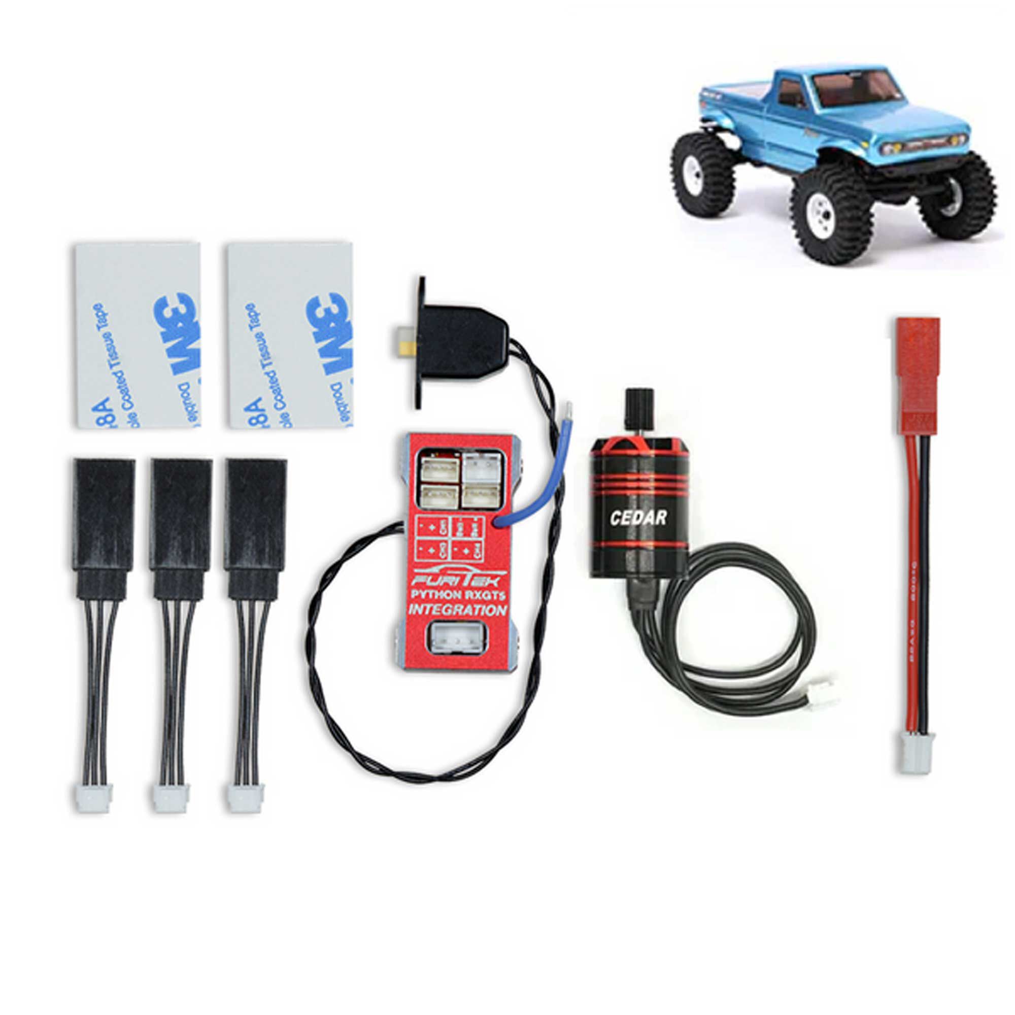 Furitek Python RXGT5 Brushless ESC & Motor Combo with Flysky FS-GT5 Integration: Ascent-18