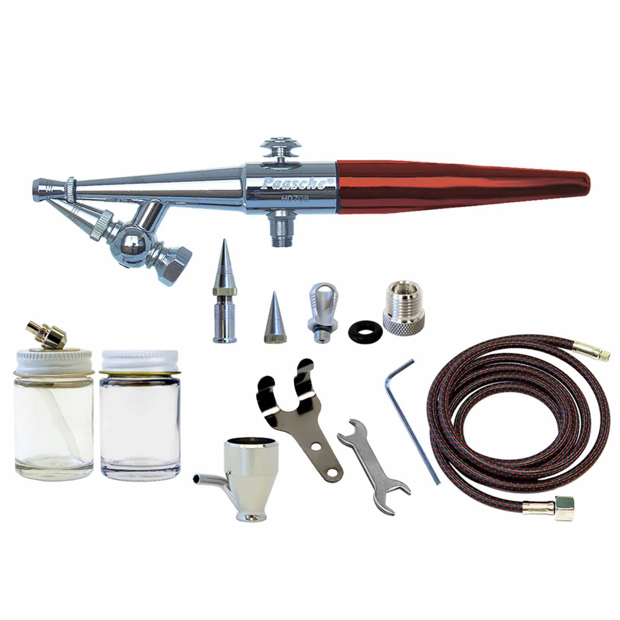 Paasche Airbrush Company HS-3MH Single Action Siphon Feed Airbrush Set & Adapter