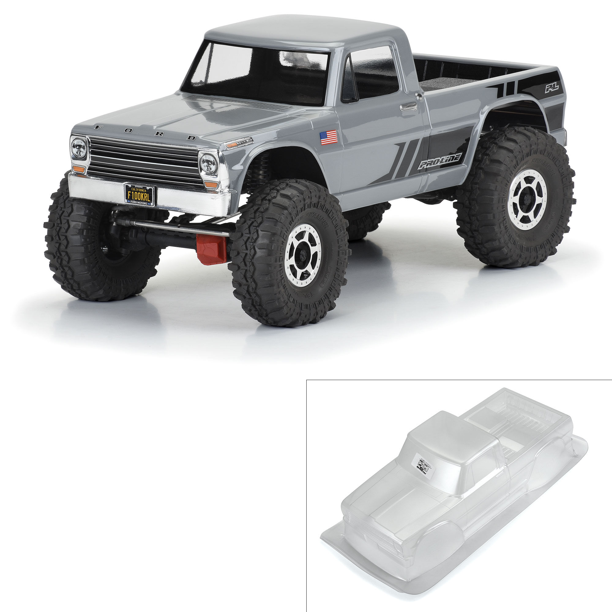 Pro-Line Racing 1/10 1967 Ford F-100 Clear Body 12.3" (313mm) Wheelbase Crawlers