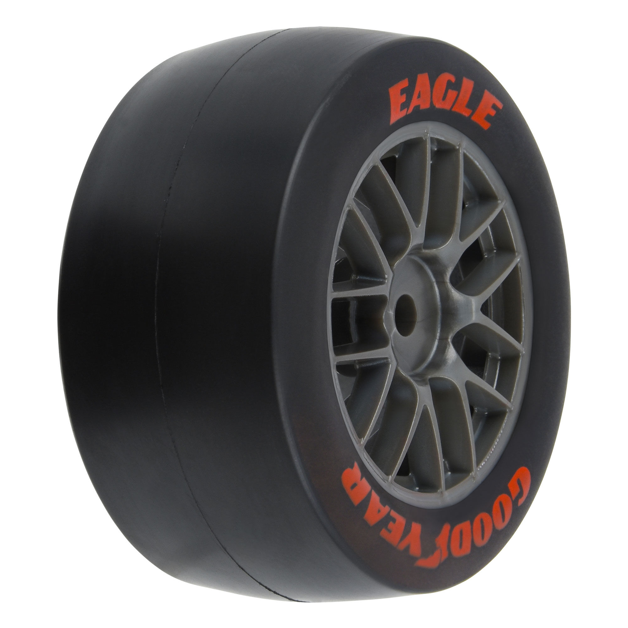 Pro-Line Racing 1/12 Goodyear Eagle Option Tire F/R MTD Gray Wheels (4): Losi NASCAR