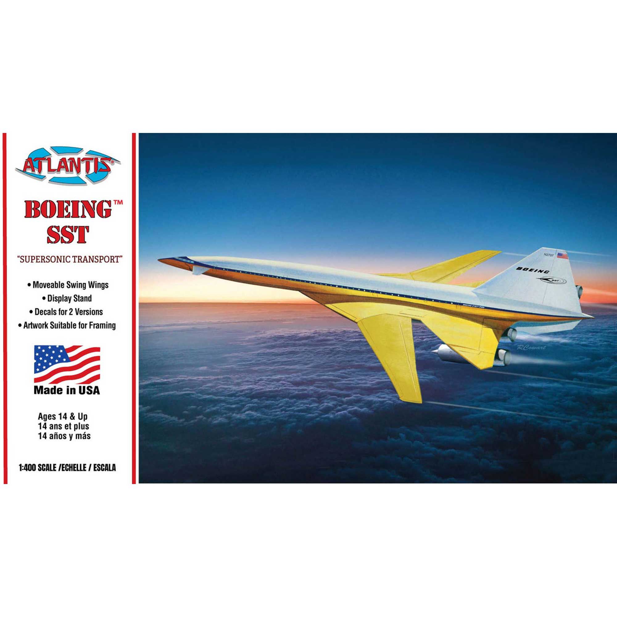 ATLANTIS TOY & HOBBY INC. 1/400 Boeing SST Transport with Boeing Markings