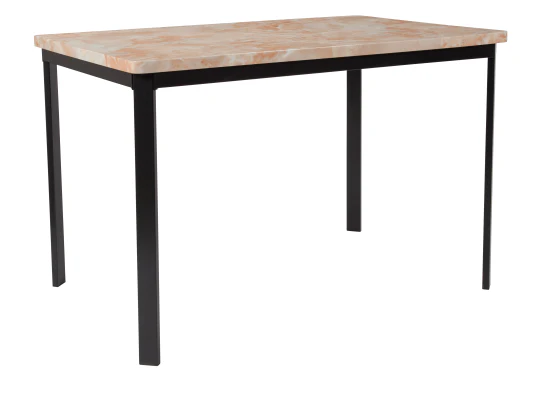 Dining Table in Quartz Marble Like Finish