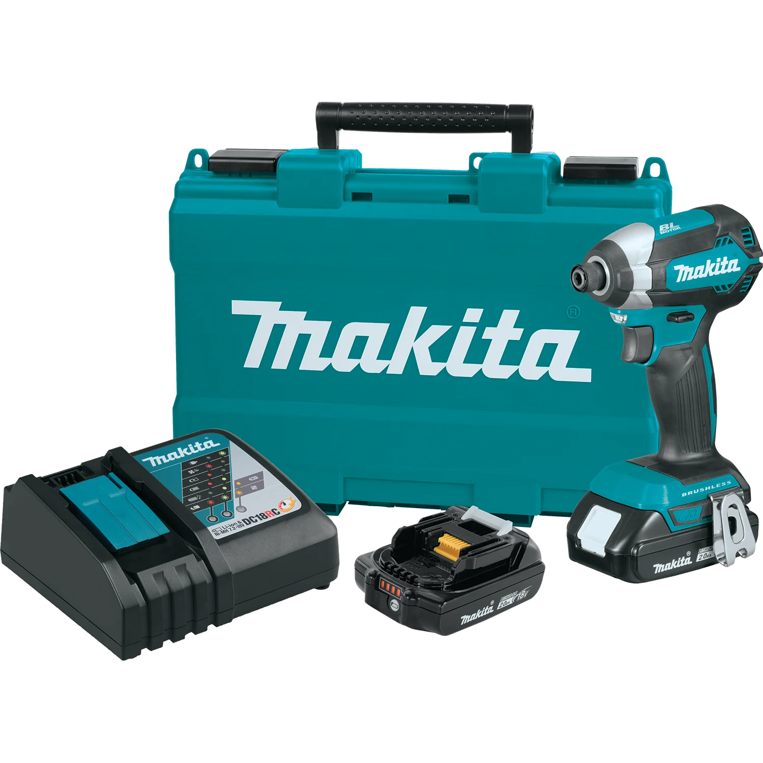 Makita 18 Volt LXT Brushless Cordless Impact Driver Kit Factory Serviced