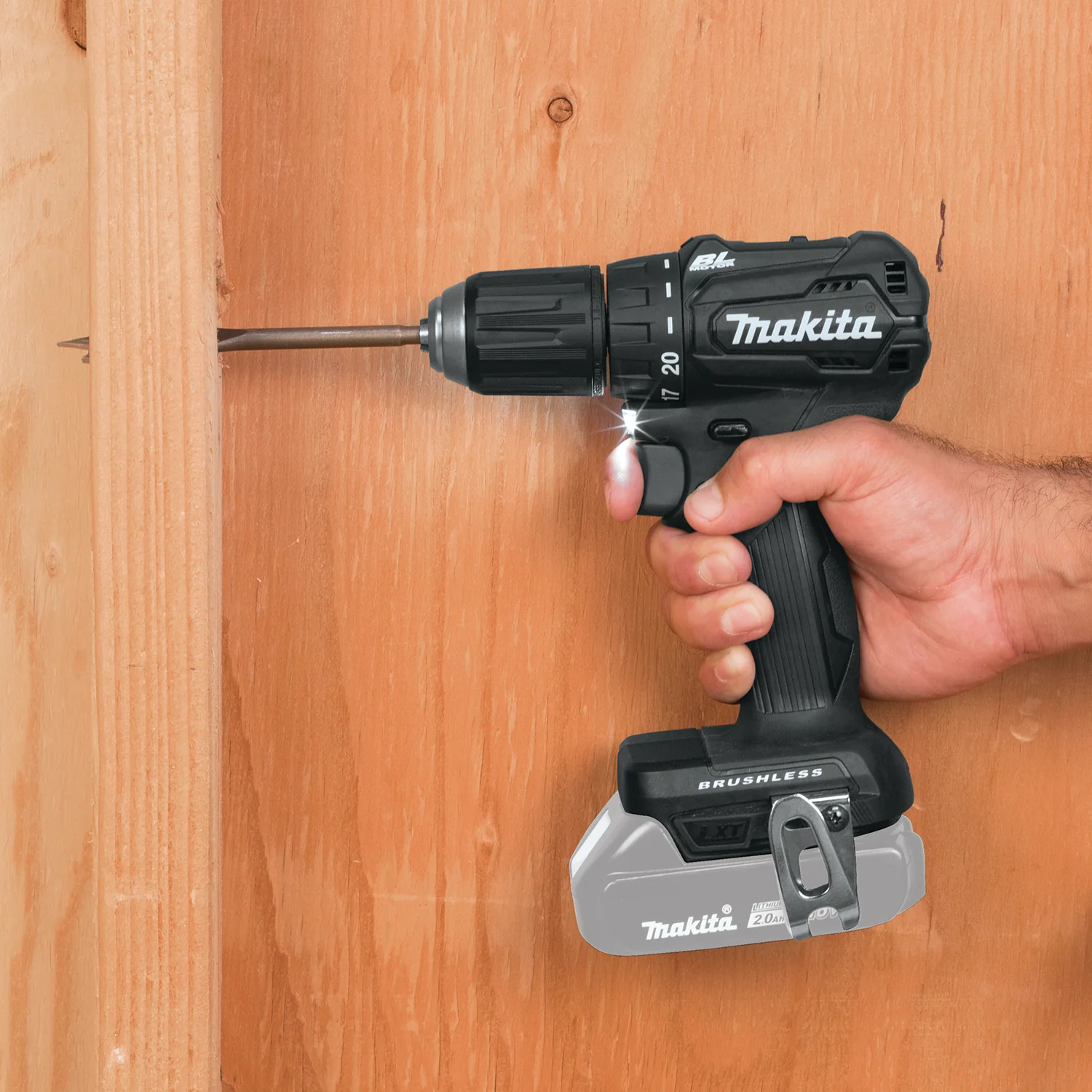 Makita 18 Volt LXT Lithium Ion Sub Compact Brushless Cordless 1/2 Inch Driver Drill Factory Serviced (Tool Only)