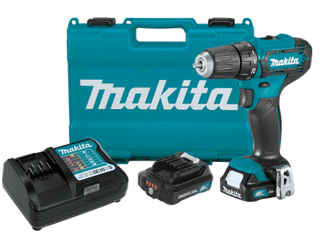 Makita 12V max CXT Lithium‑Ion Cordless 3/8 Inch Driver‑Drill Kit 2.0Ah Factory Serviced
