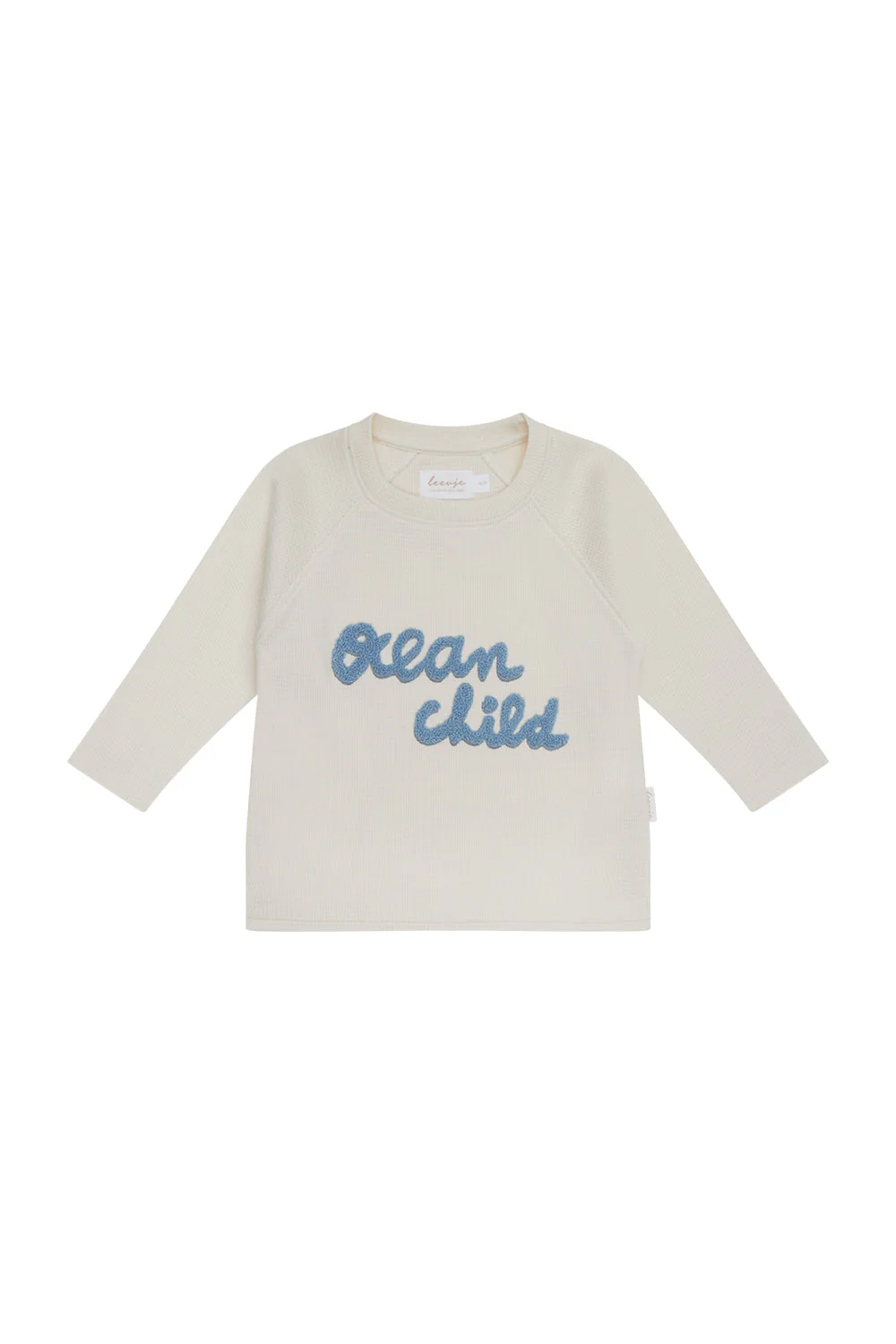 Longsleeve 'ocean child' aus Waffel Piqué
