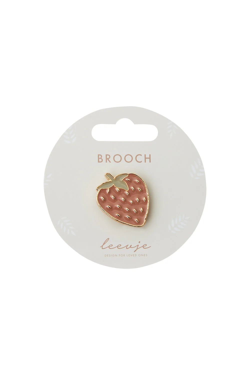 Brosche 'strawberry'