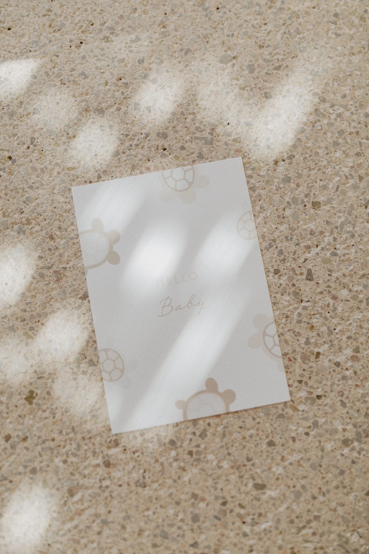 Postkarte Schildkröte 'hello baby'