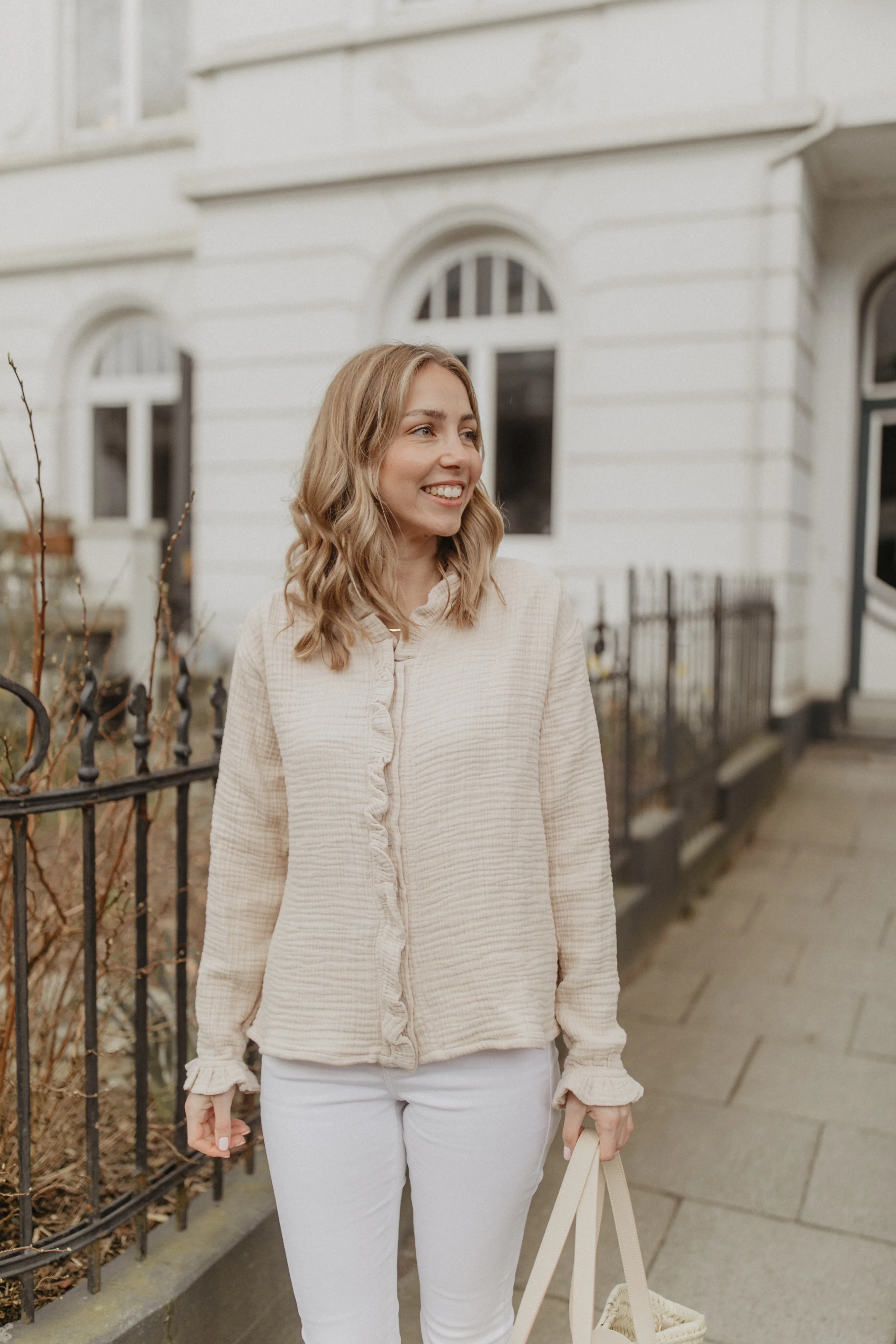 Mini-Me Musselinbluse 'cappuccino' für Frauen