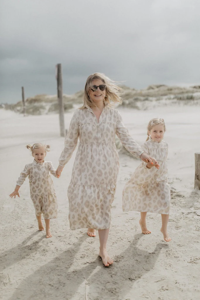 Maxikleid Leoprint für Frauen