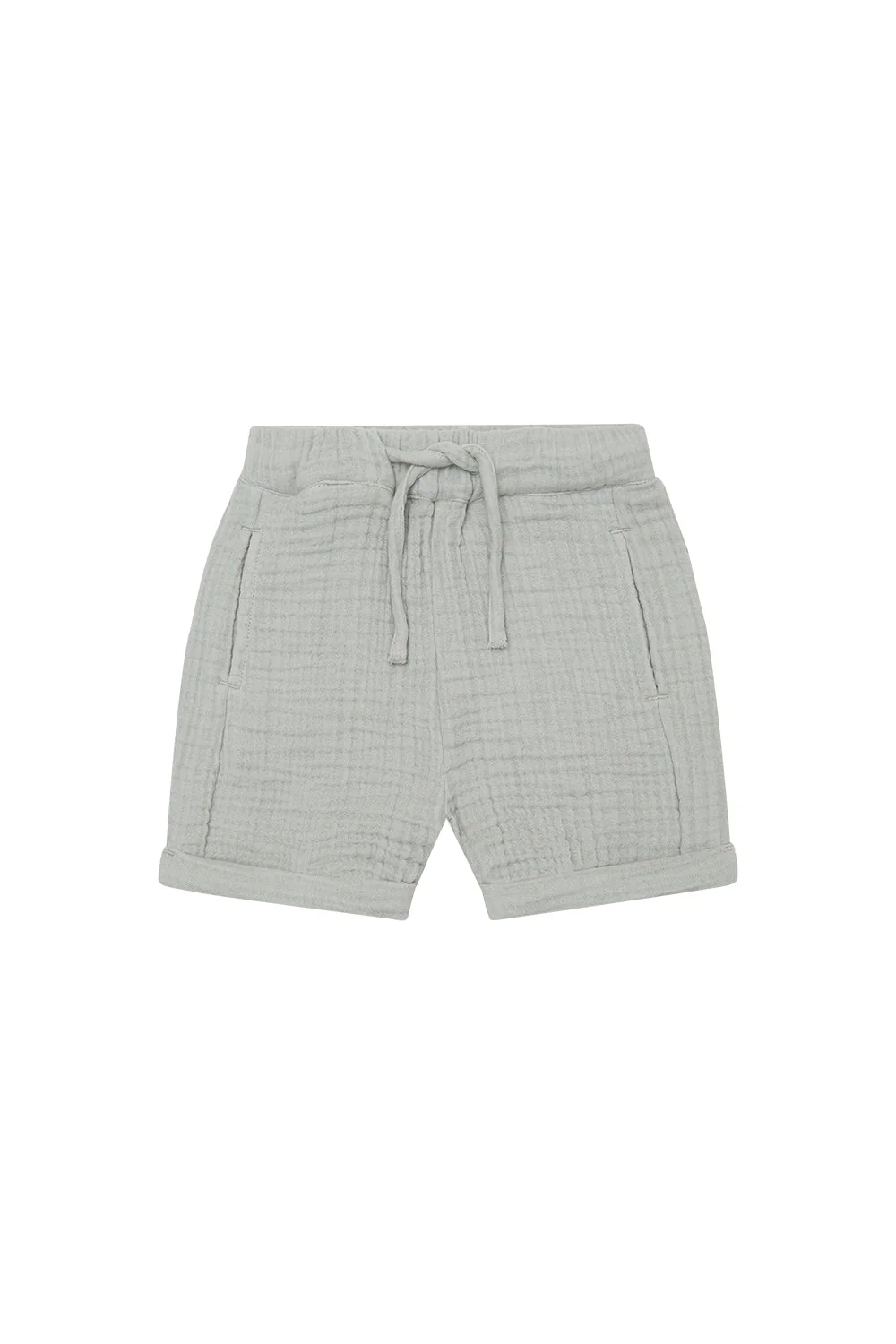 Shorts aus Musselin 'soft green'
