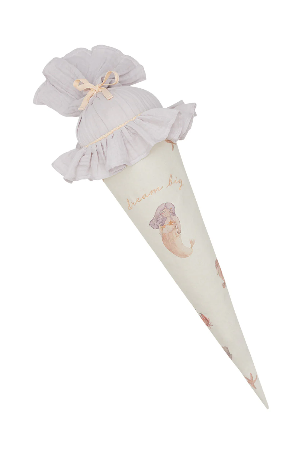 Schultüte groß 'mermaid' mit Pappkegel und Füllkissen