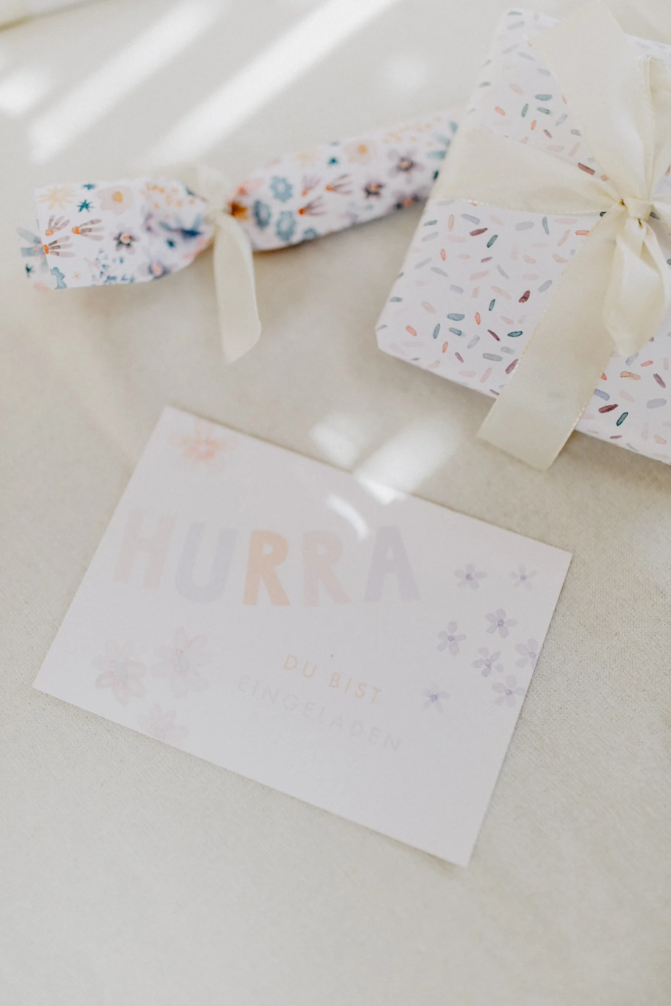 10er Set Einladungskarten 'flowers'