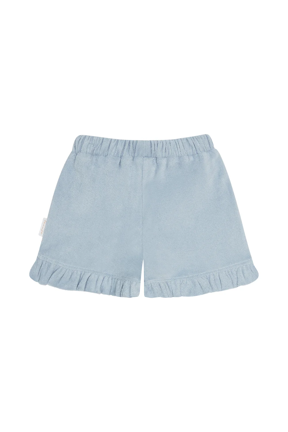 Frottee Shorts mit Rüsche
