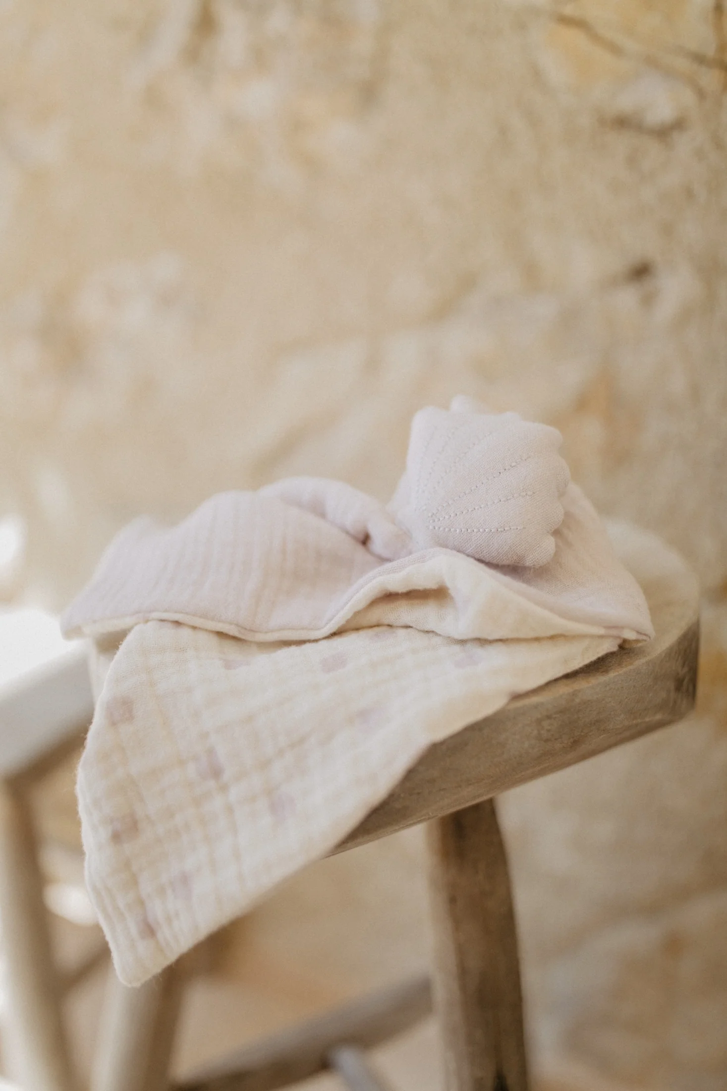 Baby Kuscheltuch aus Musselin 'seashell'