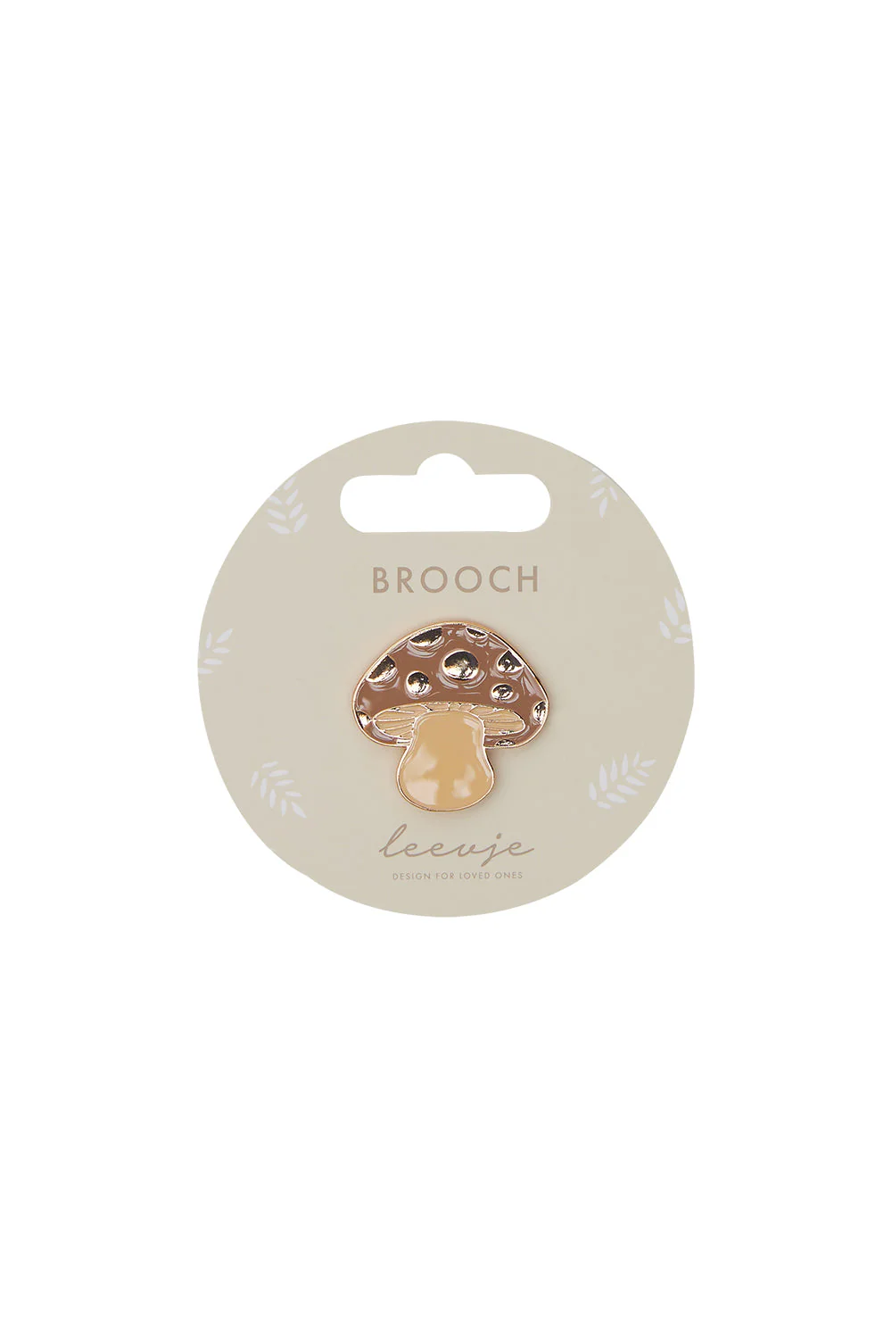 Brosche 'mushroom'