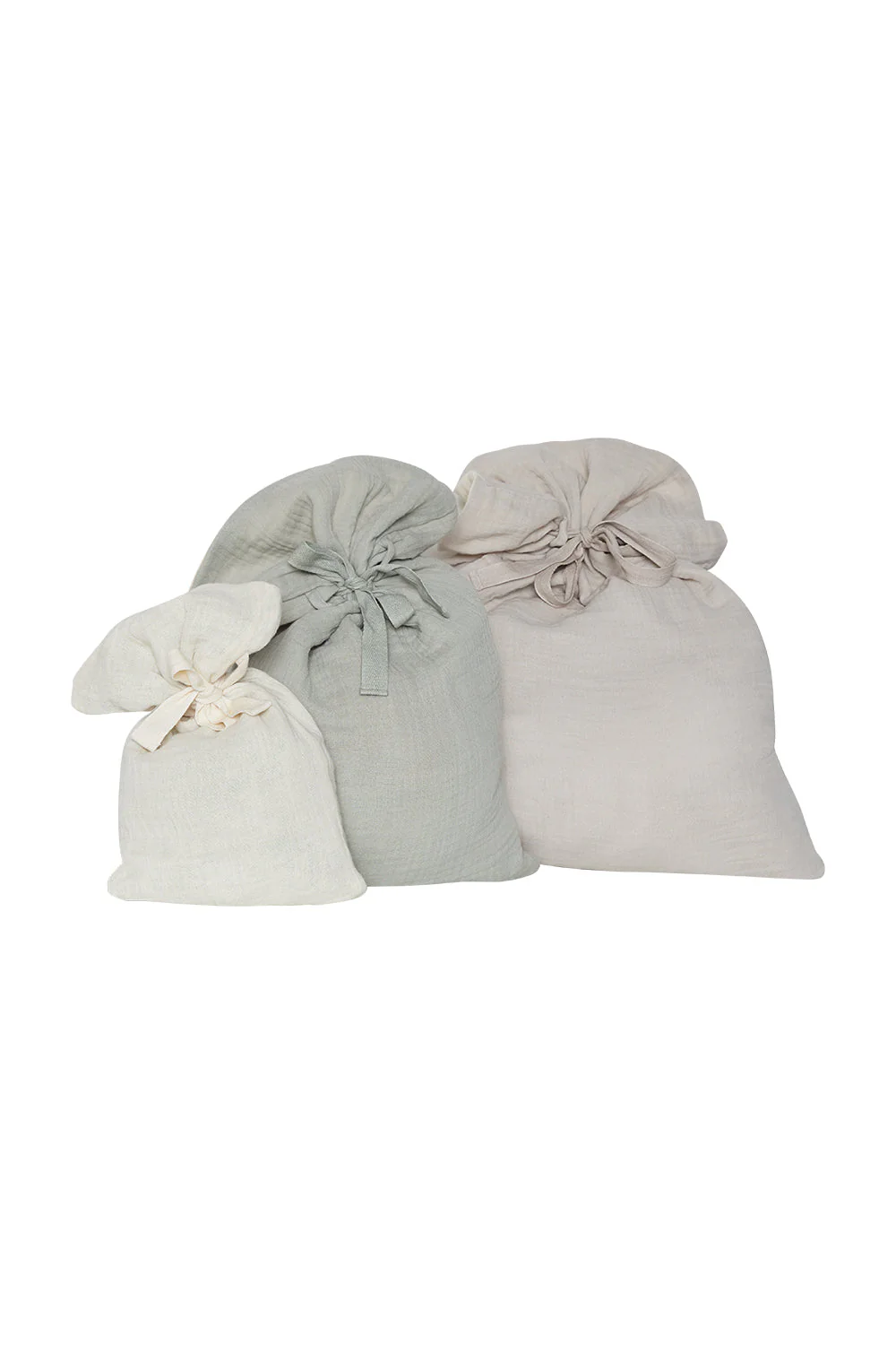 3er Set Musselin Geschenksäcke 'dinosaur'