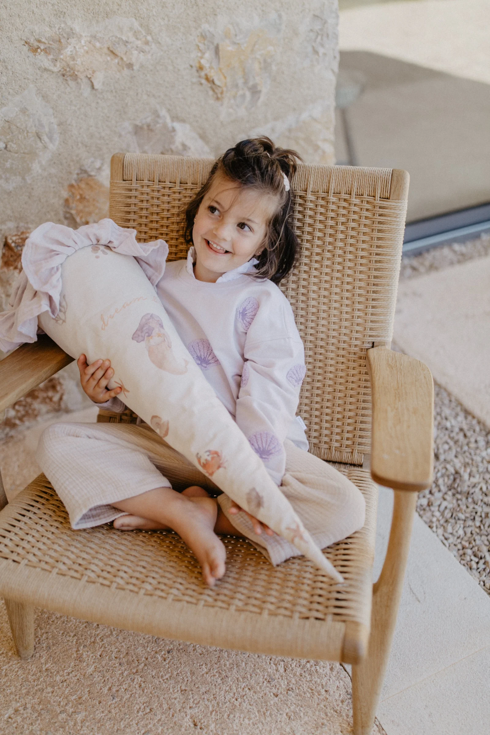 Schultüte groß 'mermaid' mit Pappkegel und Füllkissen