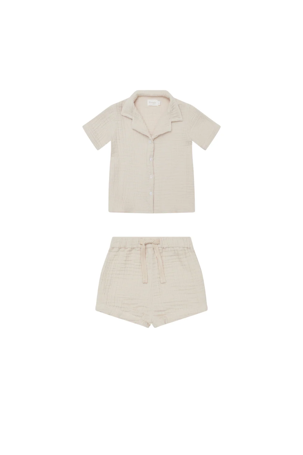 Pyjama Set kurz 'cappuccino'
