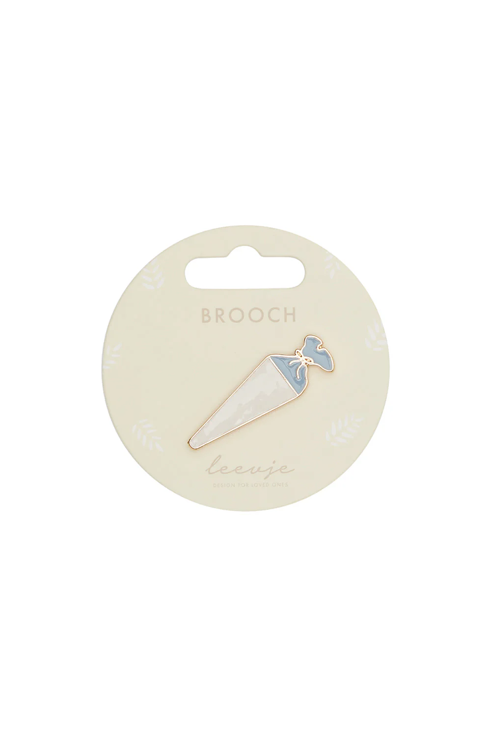 Brosche 'school cone blue'