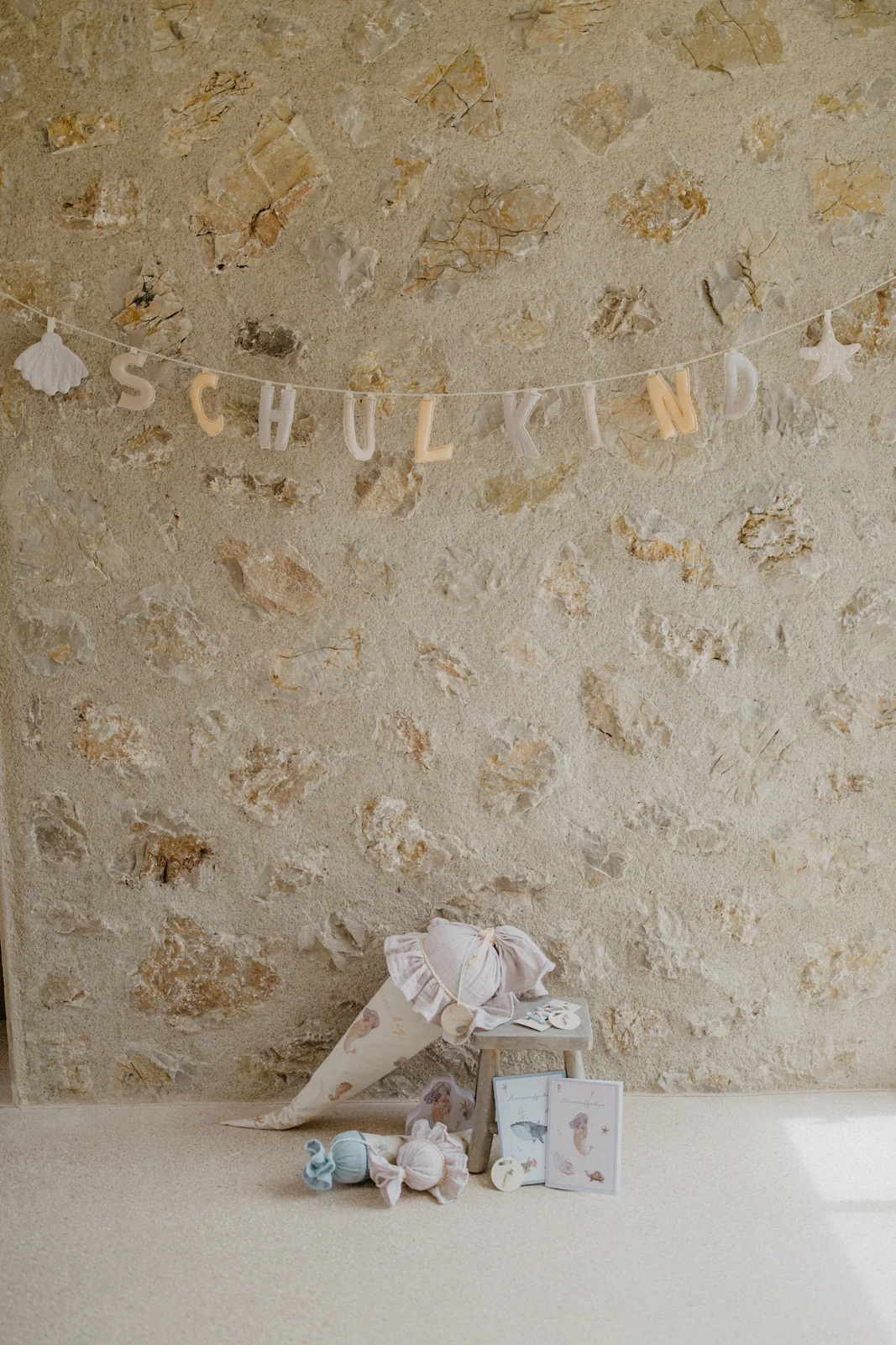 Girlande 'Schulkind' in lavender