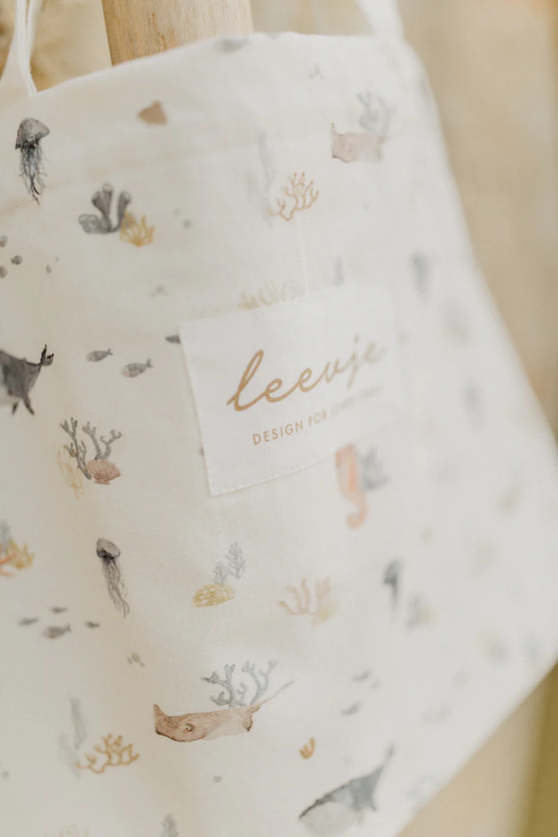 Stoffbeutel 'underwater white' klein