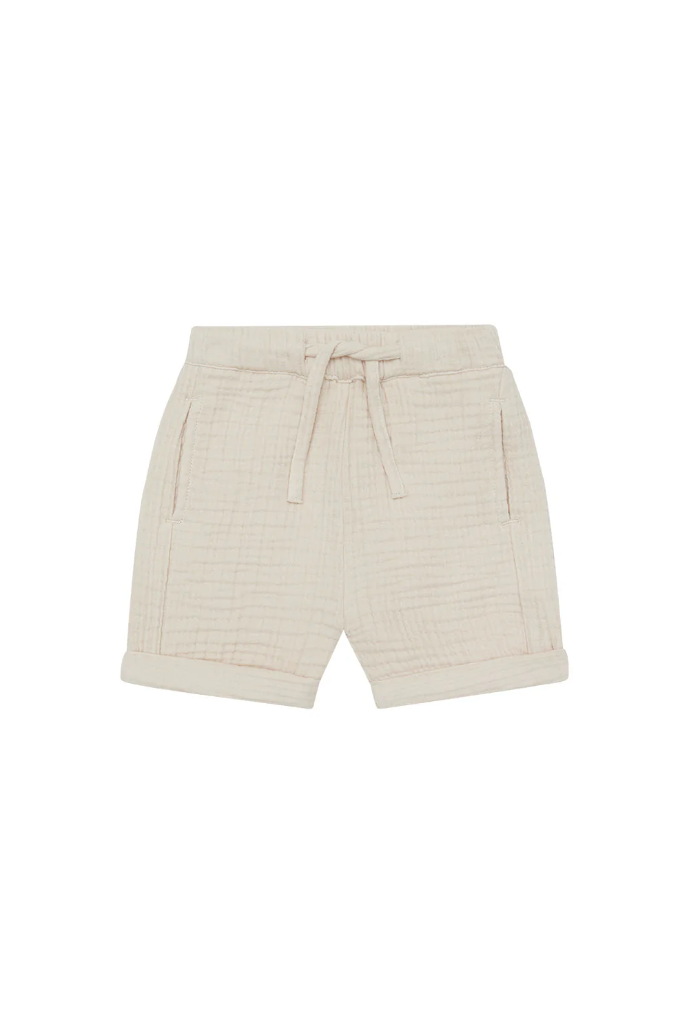 Shorts aus Musselin 'cappuccino'