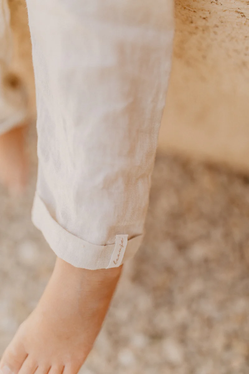 Unisex Leinenhose 'sand'