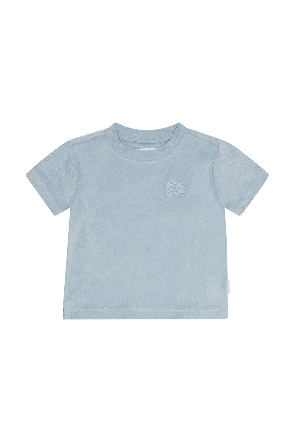 Frottee Shirt 'ocean child' clear blue