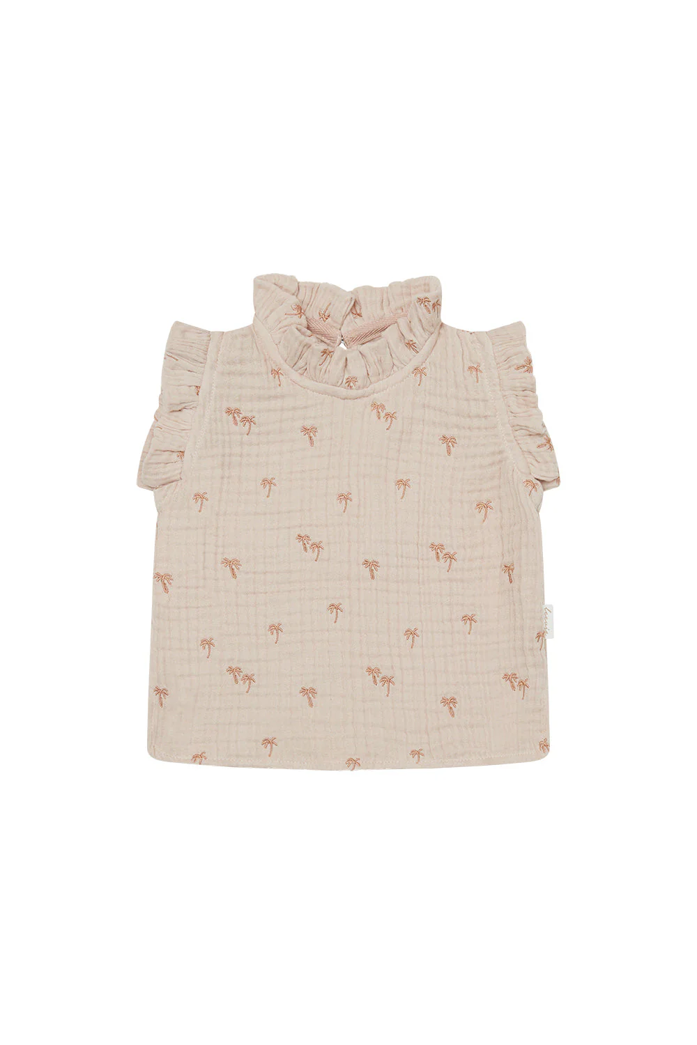 Musselintop 'palm trees' mit Rüschen