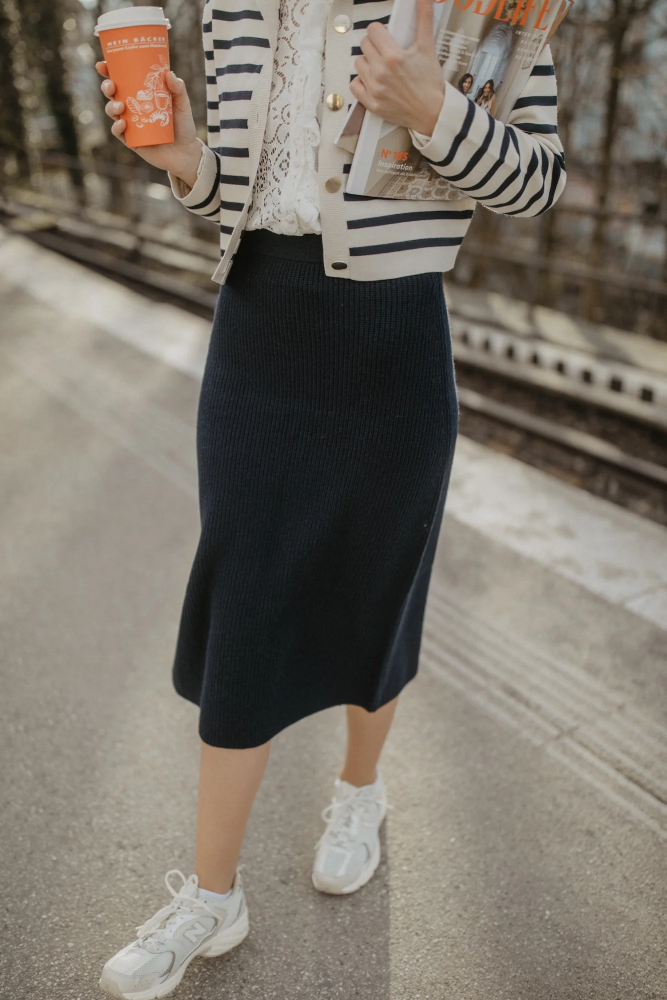 leevje by AM Strickrock 'Elina' navy