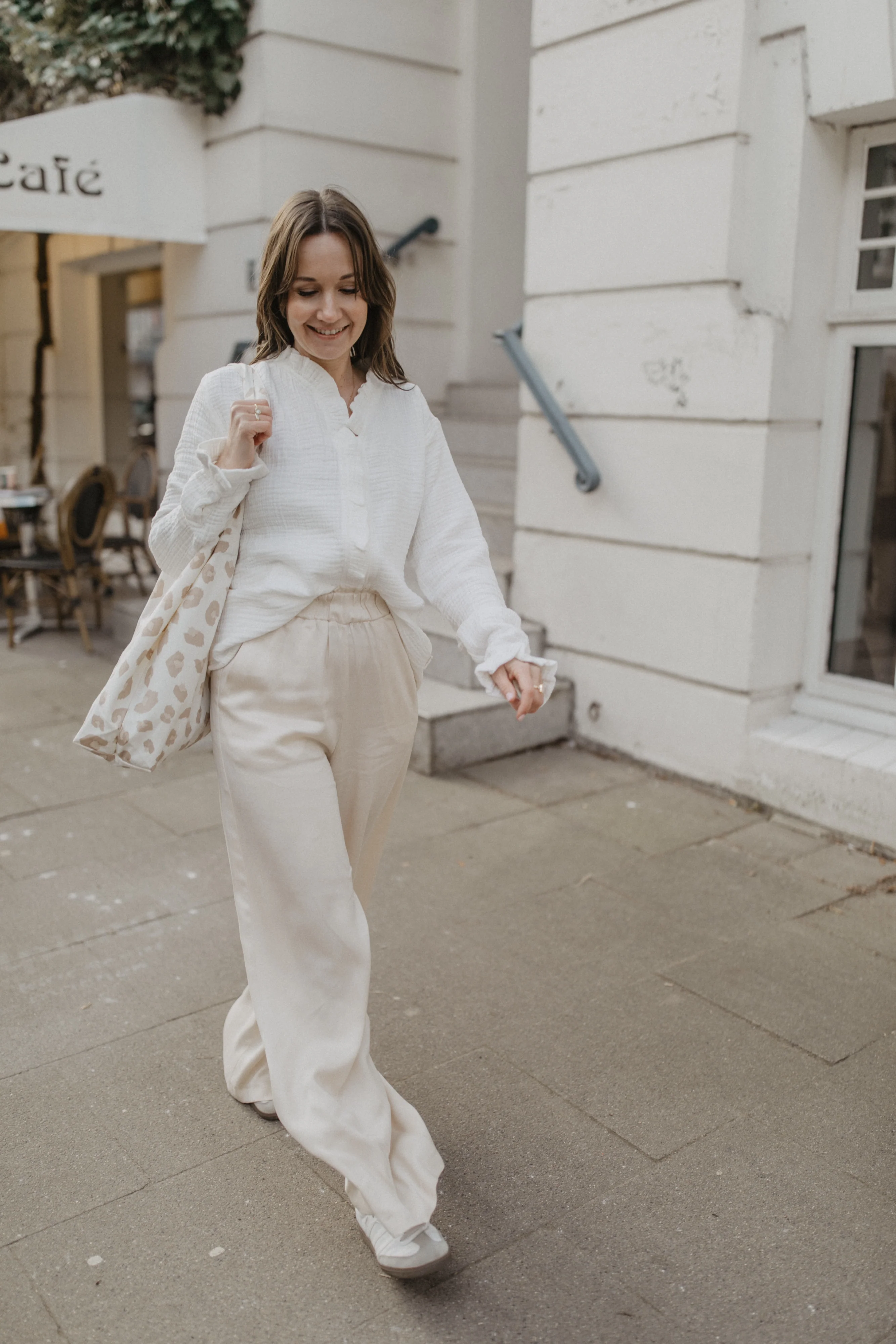 Mini-Me Musselinbluse 'white' für Frauen