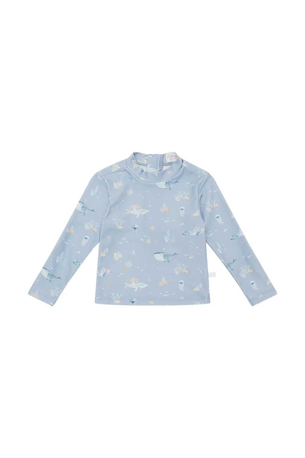 UV-Langarmshirt blau 'under the sea'
